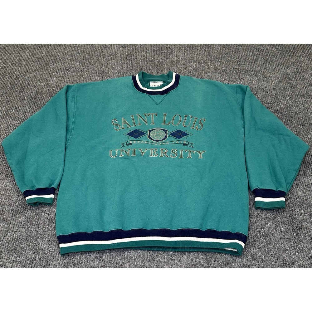 vintage green Saint Louis University crewneck sweatshirt